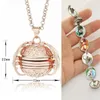 Pendant Necklaces Silver Color Openable Magic Po Locket Pendants & For Women Retro Memory Floating Neckbox Angel Necklace A541