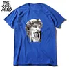 COOLMIND 100% cotton streetwear david print cool men T shirt funny loose men tshirt o-neck t-shirt men tee shirts tops G220223