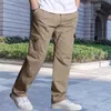 Men's Pants Fashion Cargo Men Casual Straight Loose Baggy Trousers Streetwear Hiphop Harem Clothing