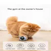 Pet Smart Interactive Cat Toy Coloré LED Auto-rotatif Balle Jouets USB Rechargeable Chaton Accessoires électroniques 211122