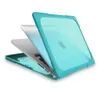 TPU-pc Laptop Gevallen voor MacBook Air / Pro Retina 11/12/13/15/16 Inch 360 ° Schokbestendige anti-drop Full Protection Cover