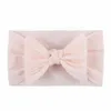 Baby Girl Turban Headband Soft Nylon Headwraps Łuk Kępa Opaski Rozciągliwe Włosy Bands Dzieci Małe Dziewczyny Moda Włosy Akcesoria