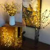 Strings Led Tree Fairy Lights Battery Opreated Wedding Decoration Holiday Lamp Branch 20Head Home Vase Christmas Light Outdoor