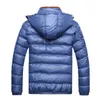 Winter Mäns Jackor Male Coats Windbreaker Varm tjocka Hooded Jackor Padded Casual Parkas Män Overcoats Herrkläder LX163 211110