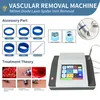 0.2mm 0.5mm 1mm 2mm 3mm Size Touch Screen 980nm Diode Laser Vascular Removal Blood Vessel Spider Vein Removal Machine