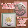 Magic Window Slider Card Cutting Dies 5PCS Set Slot Spin Vintage Frames Cutting Dies Frimärken för DIY Scrapbooking Cards STSF666 210702