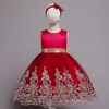 Mädchenkleider Kleinkind-Weihnachtskleid Blumenstickerei Ballkleid FestzugKommunionkostüm 1. Geburtstagskleidung für 1-5-jährige Babymädchen