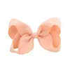 Solid Grosgrain Ribbon Hair Bows With Clip For Cute Girls Handmade Barrettes Hairpins Kids Hair Accessories