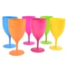 Кружки 6 шт. / Установите одноразовые матовые пластиковые бокалы для бокалов коктейль для шампанского боката для барной вечеринки