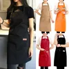 Aprons Fashion Canvas Kitchen For Woman Men Chef Work Apron Grill Restaurant Bar Shop Cafes Beauty Nails Studios Uniform5594863