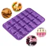 Mujiang filhote de cachorro pata e osso bandejas de gelo silicone pet tratar moldes sabão chocolate geléia doces molde bolo decoração cozimento moldes3101860