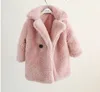 kids Luxurys winter fur cashmere hoodie coat 7 colors boys girls long sleeve thickening coats Christmas designer 28Y Baby Girl Ja5565501