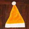 عيد الميلاد الحلي هدية أفخم سانتا قبعة الكبار حزب اللوازم قصيرة الشعر المخملية الأحمر الوردي الذهبي الدليل DD418