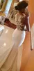 빈티지 인어 레이스 Applique illusion 웨딩 드레스 민소매 민소매 스윕 기차 트럼펫 Bridla 가운 화이트 보석 웨딩 드레스