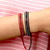 Tennis Bohemia 5 färger Rope Armband Acrylic Braclet Handgjorda vävda sträng Braslet Män Kvinnor Justerbar Brazalet Sommar Smycken Gift