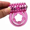 Nxy Vibratori Mini Anelli Doppio Cockring Ritardo Eiaculazione precoce Penis Ball Loop Lock Sex Toys Prodotto per uomini 1220