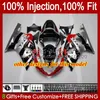 Suzuki gsxr750 k1 gsxr 600 750 cc 2001 2002 2003 bodys 37no.4 gsxr600 gsxr-750 gsxr-600 01-03 600cc 750cc gsx-r750 01 02 03 OEM 페어링 은빛 블랙