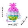 Sac d'ananas en Silicone pour jouets, sac à main Anti-stress, sac de rangement par épaule, brinquedos3581672, nouvelle collection