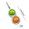 Push Bubble Keyring Sensory Toy Autism Special Squeeze Funny Anti-Stress Stress Reliever Toys for Baby Children9669362