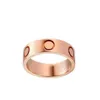 4mm 5mm 6mm Titanium Ateel Silver Love Ring Men and Women Rose Gold Rings For Lovers Couple Ring Jewelry Gift Wholesale