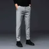 Märke Höst Mäns Casual Byxor Män Slim Fit Arbete Elastisk Midja Jogger Pant Utomhus Långt Byxor Sweatpants Man Plus Size 38 211108