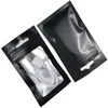 100pcs/lot Resealable Bags Self Sealing Storage Bag with Window Smell Proof Packaging Foil Pouch for Coffee Jewelry