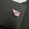 Top Quality Triangle Letter Stud Earring with Stamp Fashion Jewelry Accessories for Gift Party 4 Colors