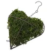 Altre forniture da giardino Fioriera da appendere a forma di cuore Cesto portaoggetti per vasi da fiori per piante artificiali in metallo