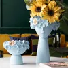 Vase en résine décor à la maison planteur Pot tête Sculpture boîte de rangement porte-stylo décoration créative accessoires Art ornements 2106102774178