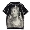 2023 Herrstylist T Shirts Portrait Print Fashion Men Summer Kort ärmar Högkvalitativa män Kvinnor T Shirt Size S-2XL