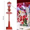 Christmas Electric Snow Music Street Lights Iron Decoration Metal Emitting Xmas Outdoor Ornaments 211105279J5527318