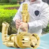 2021 Novelty Games DHL Kids Automatic Gatling Bubble Gun Toys Summer Soap Water Machine 2-in-1 Electric For Children Gift