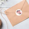 선물 랩 5 디자인 꽃 감사 스티커 500 웨딩 수제 봉투를위한 레이블