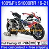 BMW S-1000 S1000 RR Bodywork 3N.4 S-1000RR S1000RR 19 20 21 S1000-RRホワイトブルーホット2019 2020 2021 100％フィットボディキット