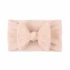 Baby Girl Turban Headband Soft Nylon Headwraps Bow Knot Headbands Stretchy Hair Bands Barn Little Girls Fashion Hairs Tillbehör 9221