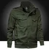 Mannen Winter Uitloper Bomberjack Air Force Pilot Warm Casual Bont Collar Army Tactical Coat 211214