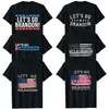 Lets Go Brandon T-Shirt US Flag Hommes Femmes Graphic Casual Tees