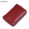 Wallets Card Wallet Genuine Leather Women Multi Position Zipper Super Thin Pack Men's And Women's Coin Purses Carteira