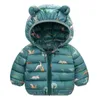 New baby clothes cute cartoon foreign style thickened warm down jacket cartoon dinosaur toddler boy jacket 0-5 years old H0909