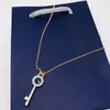 Luxuriöse klassische Teufelsauge-Halskette mit Element-Halsband-Symbol – geheimnisvolle blaue Augen, runde Schlüsselbeinkette 5437517 Ketten