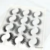 12 Pairs 6D Faux Mink Eyelashes Wispy Natural Look False Eyelash Fluffy Fake Lash In Bulk Makeup Soft Lashes Extension Beauty Fashion Tool