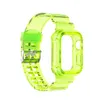 Bracelets de sport en TPU colorés de la série Glacier pour Apple Watch iWatch 6 5 4 3 2 1 SE 38/40mm 42/44mm Bracelet de remplacement pour étui de protection