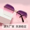 2021 Femelle Polygonal Crystal Trimming Face Round Sincming Star Sunglasses 776