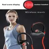 Auricolare Bluetooth sportivo Cuffie senza fili Auricolare stereo K98 K100 Orecchio sospeso binaurale Corsa Auricolari impermeabili ultraleggeri Bassi HiFI Vivavoce con microfono