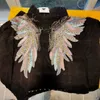 Rivet Wings Coats Women Casual Embroidered Denim Jacket Sprint Short Denim Coat Jackets For Women Long Sleeve Chaqueta Mujer 210928