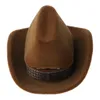 Smycken påsar, väskor Creative Cowboy Hat Shape Rings Box Smycken Display Lagringsfall C7AF