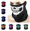 Halloween 3D Scull Scarf Magic Bandanas Death Knight Pirate Szkielet Ducha Narciarska Kolarstwo Naklejki Głowy Głowy Motocykl Neck Bandana