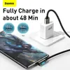 Cavo USB tipo C 6A per Huawei P40 P30 Mate 40 30 Pro 66W Supercharge Quick Charge 3.0 Cavo caricabatterie USB-C a ricarica rapida