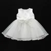 Retail born Baby Girl Christening Gown First Birthday Princess Baptism Dress+Cape+Hat Toddler Clothing 6116BB 210610