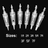 100pcs (Bayonet port) Cartridges Needles Sterilized Permanent Makeup Machine Needles For Tattoo Eyebrow Liner Lips Supplies 210608